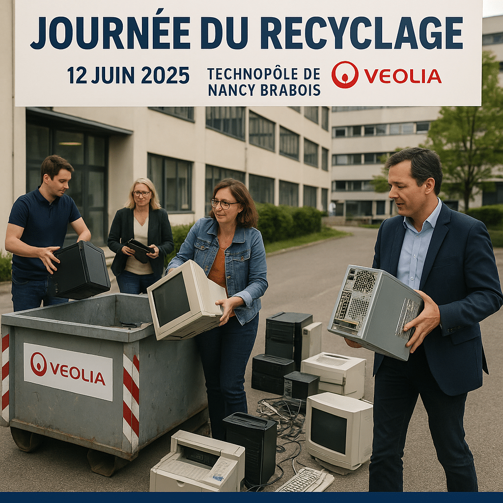 Entreprises du Technopôle de Nancy Brabois participant à la Journée du Recyclage organisée par NBTECH et Véolia