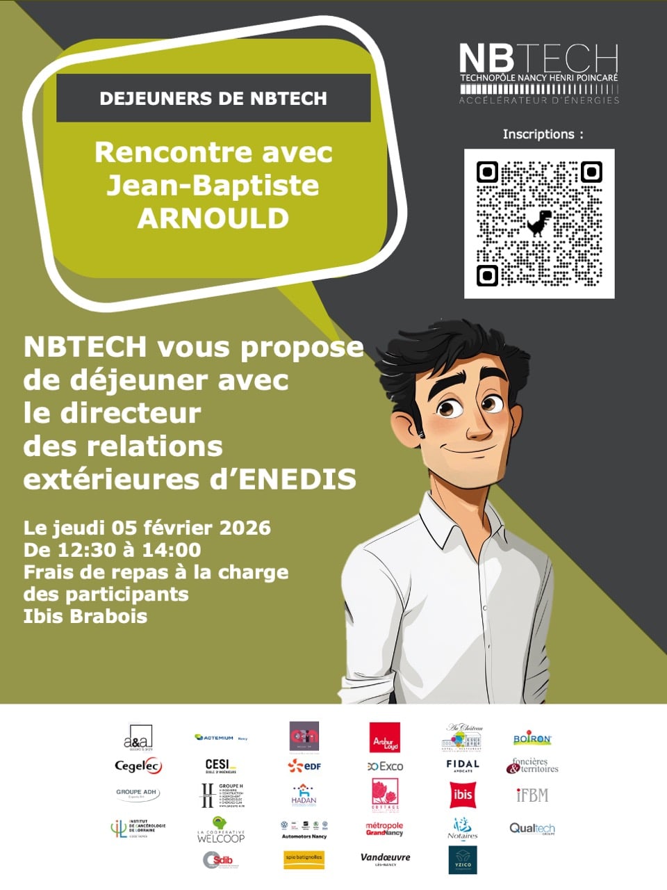 NBTECH organise une rencontre avec Jean-Baptiste ARNOUILT au Technopôle pour aborder la transition énergétique.