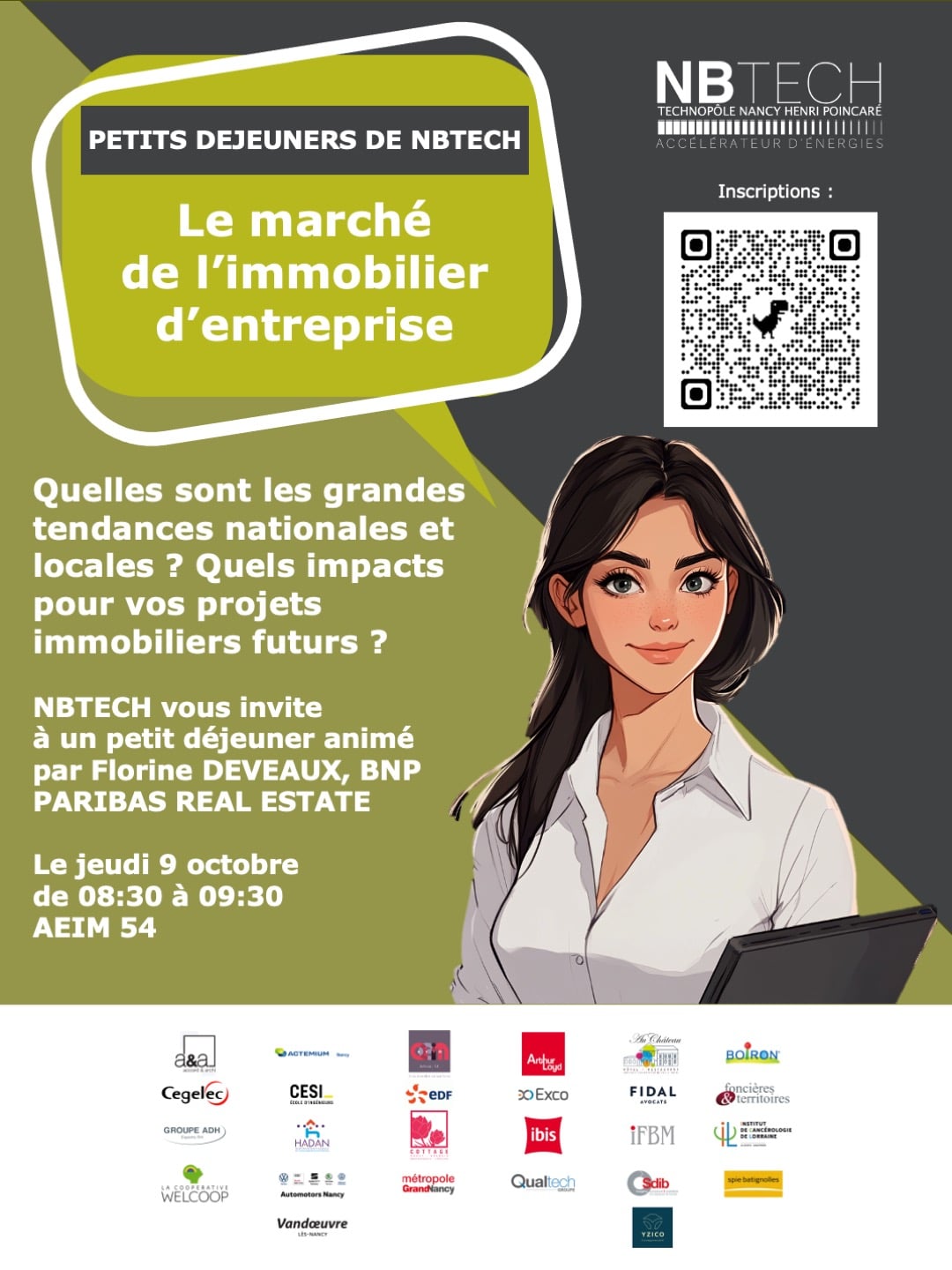 Vue aérienne du Technopôle de Nancy Brabois avec zoom sur Brabois Forestière