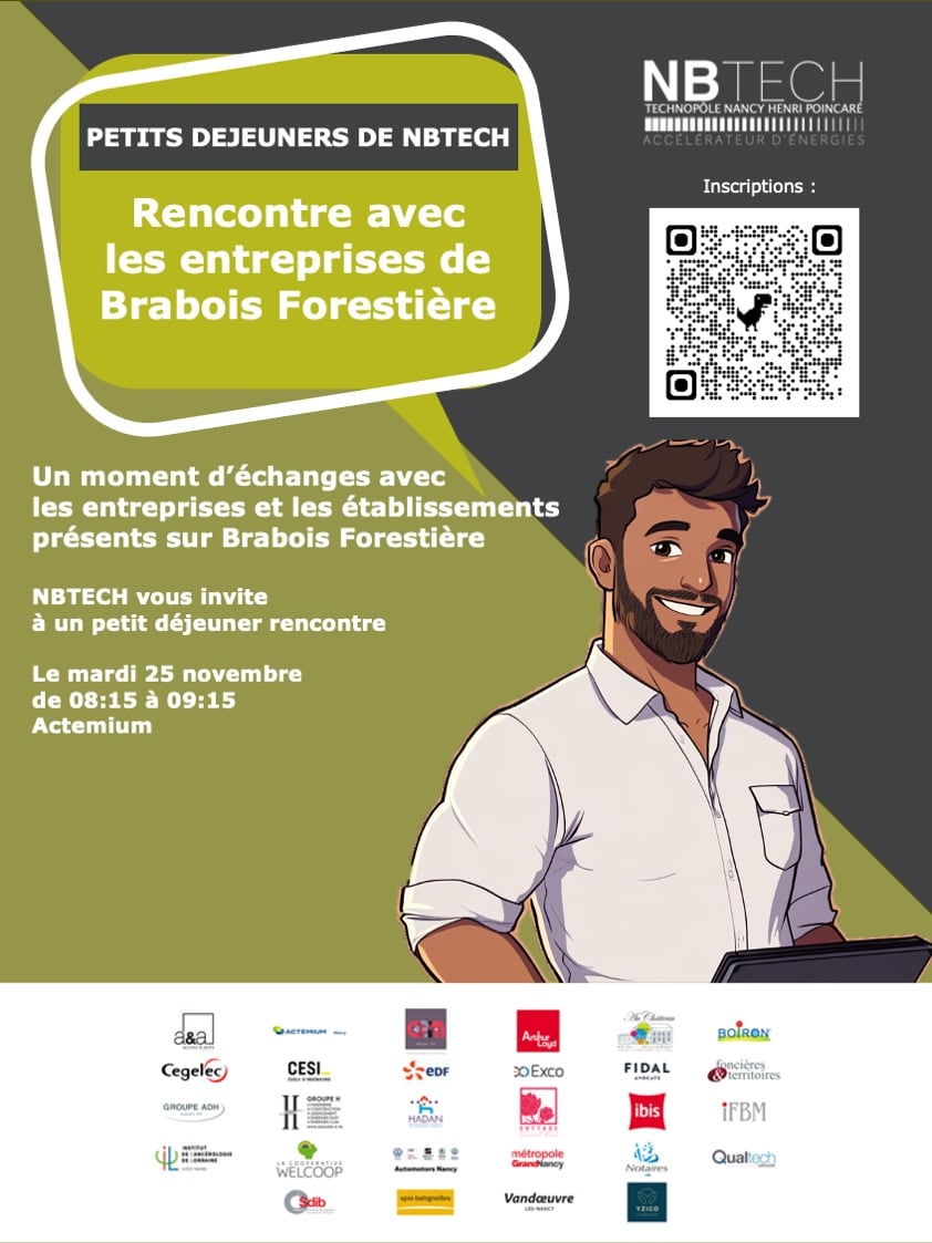 Photo du Technopôle Nancy Brabois au lever du jour avec entreprises de Brabois Forestière