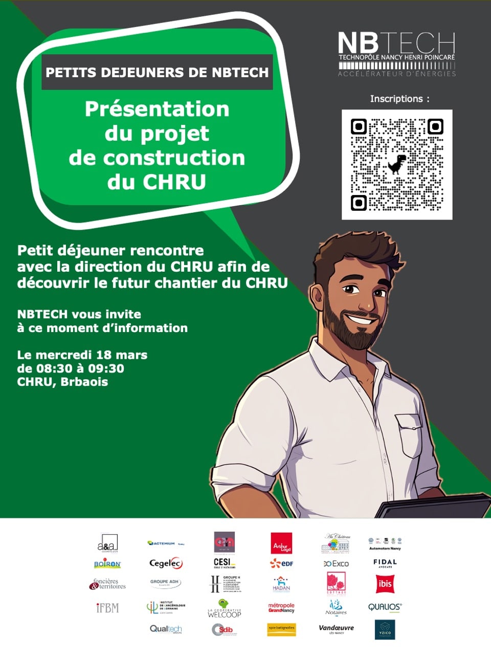 Petit déjeuner de présentation du projet CHRU